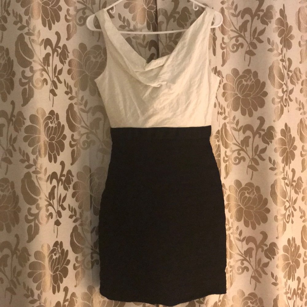 Black and White Bodycon Dress